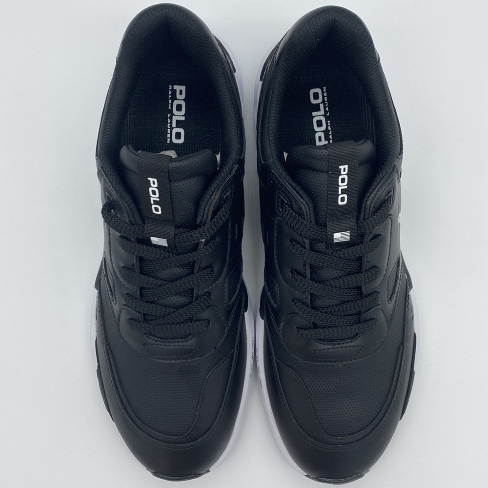 NWT Polo Ralph Lauren Men's Jogger Leather-Panel Sneakers Size 10 - Picture 7 of 11